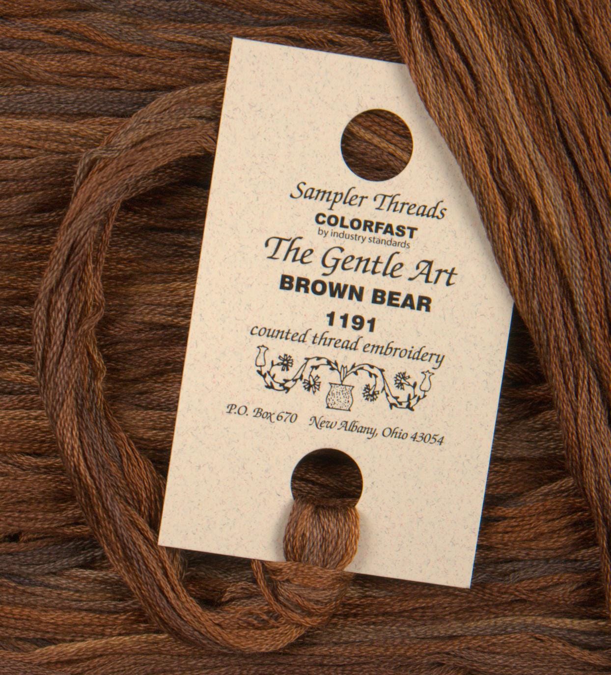 Brown Bear #1191 - The Gentle Art Sampler Threads