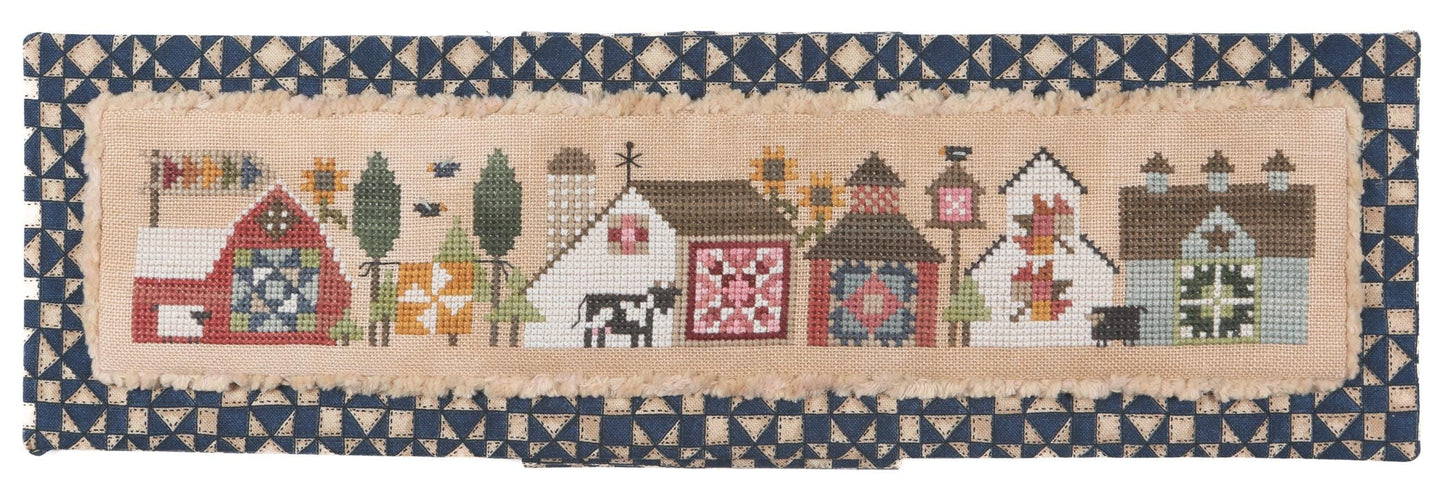 Quilted Tiny Town by Heart in Hand Needleart - Cross Stitch Paper Pattern