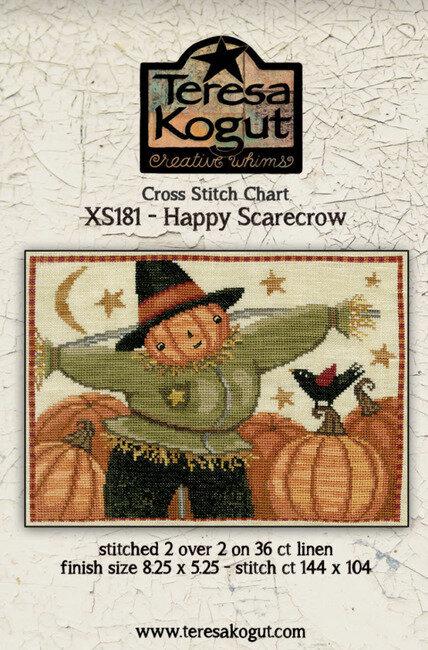 Happy Scarecrow by Teresa Kogut - Cross Stitch Paper Pattern