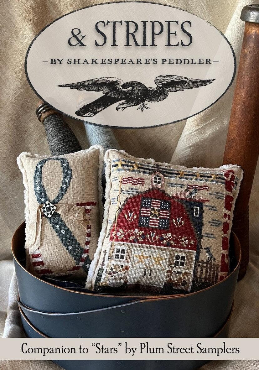 And (&) Stripes by Shakespeare's Peddler - Cross Stitch Paper Pattern