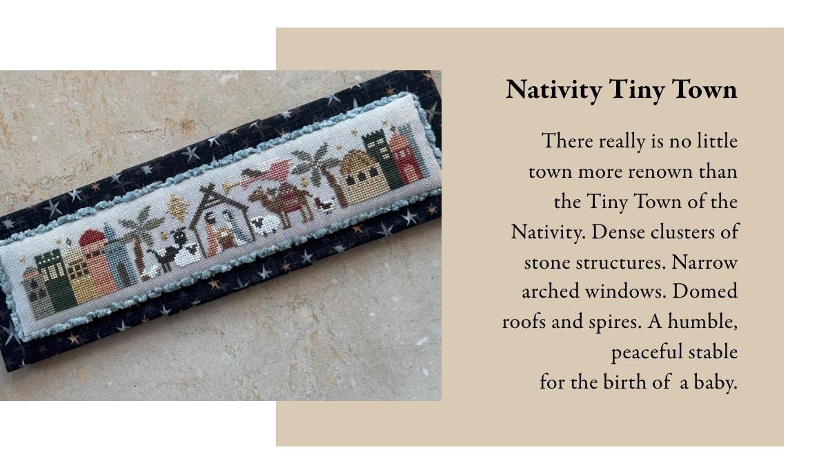 Nativity Tiny Town by Heart in Hand Needleart - Cross Stitch Paper Pattern