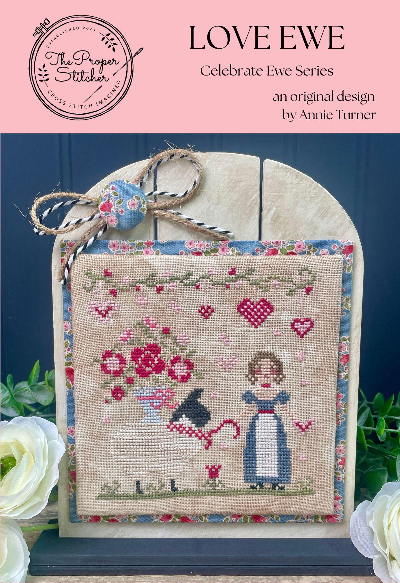 Love Ewe by The Proper Stitcher - Cross Stitch Paper Pattern