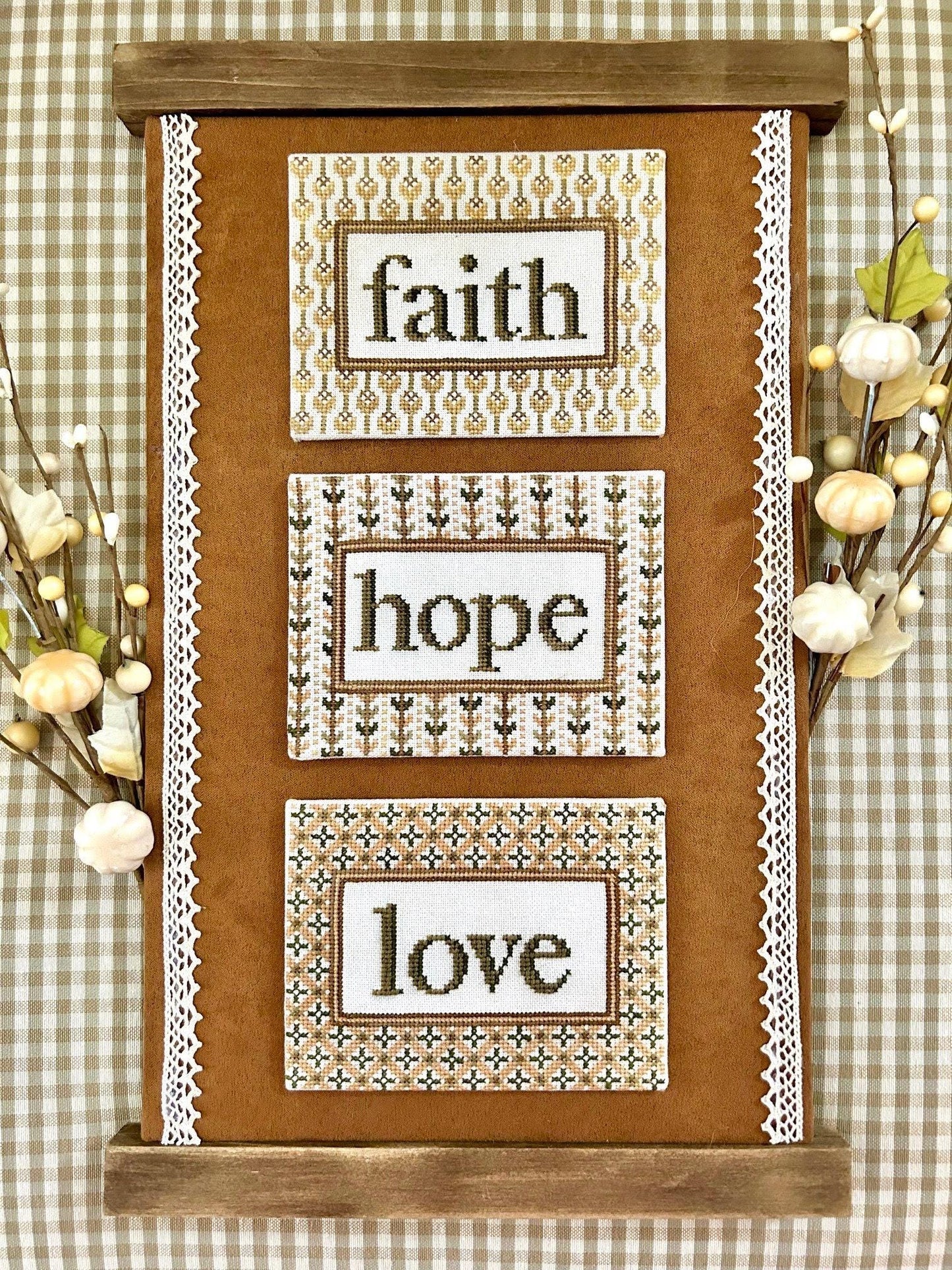 Faith Hope Love by Sweet Wing Studio - Cross Stitch Paper Pattern