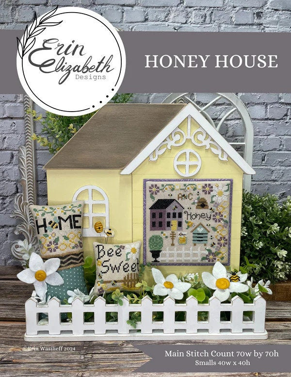 Honey House by Erin Elizabeth Designs - Cross Stitch Paper Pattern
