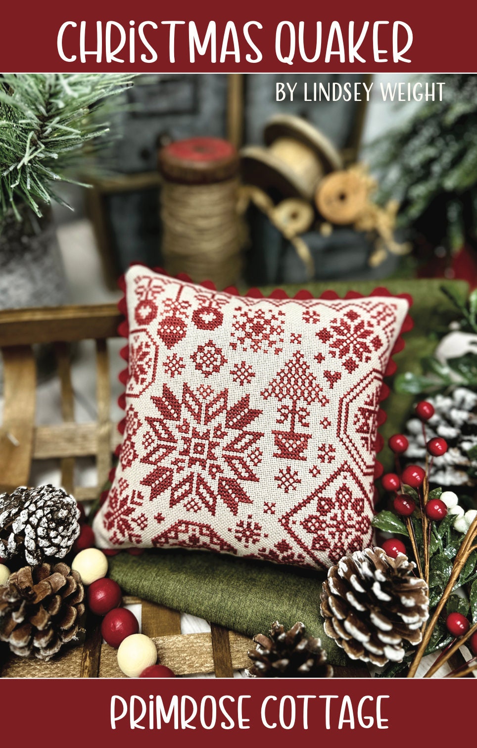 Christmas Quaker by Primrose Cottage Stitches - Cross Stitch Paper Pattern