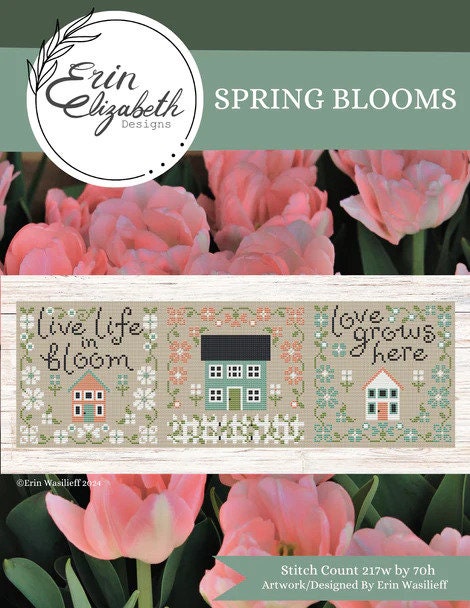 Spring Blooms by Erin Elizabeth Designs - Cross Stitch Paper Pattern