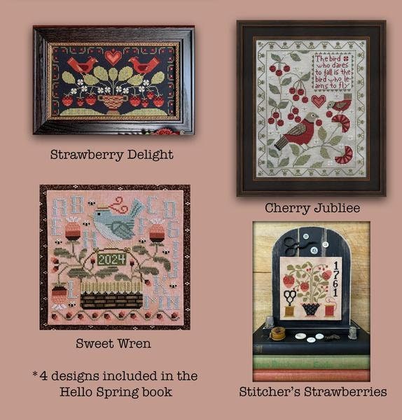 Hello Spring Booklet - Book of Cross Stitch Paper Patterns