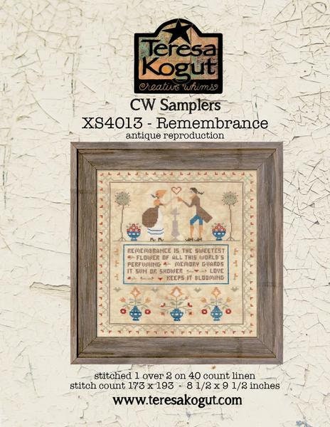 Remembrance by Teresa Kogut - Cross Stitch Paper Pattern