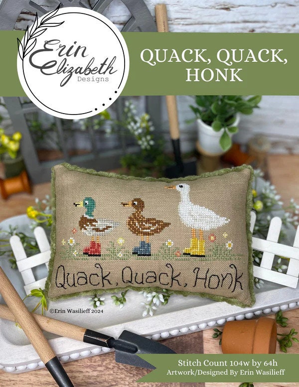 Quack, Quack, Honk by Erin Elizabeth Designs - Cross Stitch Paper Pattern