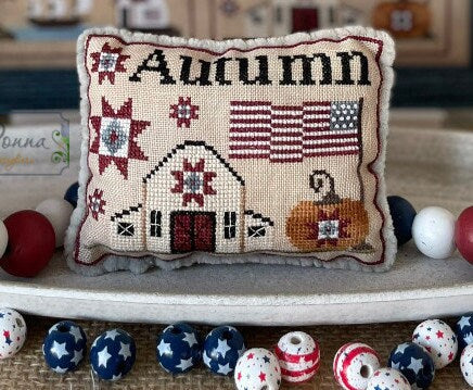 American Season - Autumn - by Mani di Donna - Cross Stitch Paper Pattern