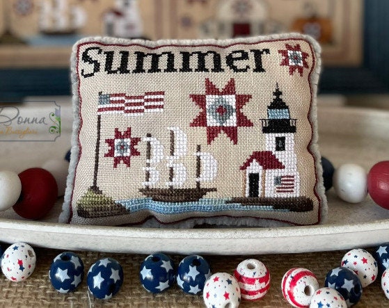 American Season - Summer - by Mani di Donna - Cross Stitch Paper Pattern