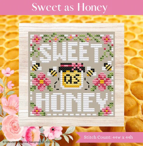 Sweet As Honey - Cross Stitch Paper Pattern