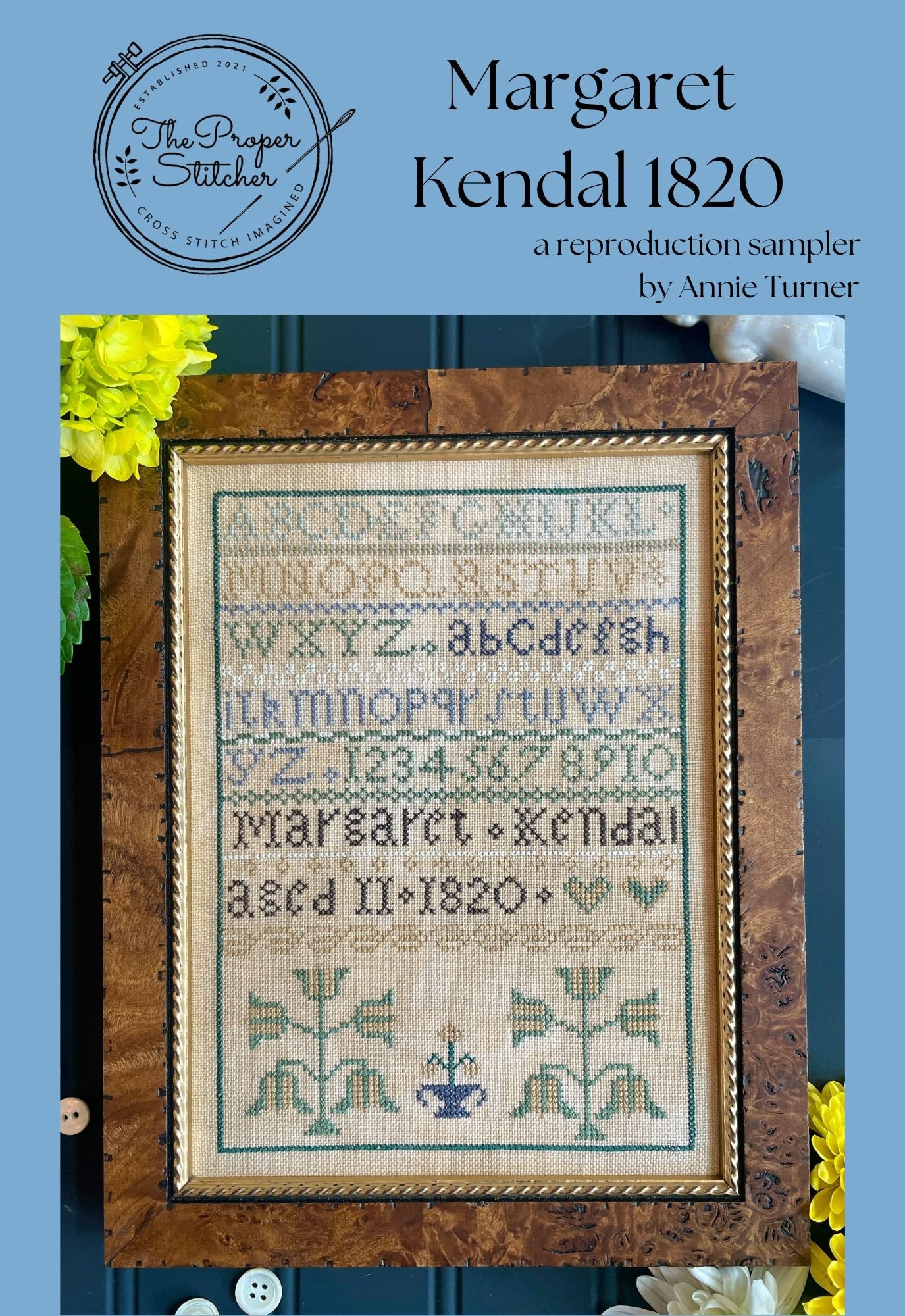 Margaret Kendal 1820 by The Proper Stitcher - Cross Stitch Paper Pattern