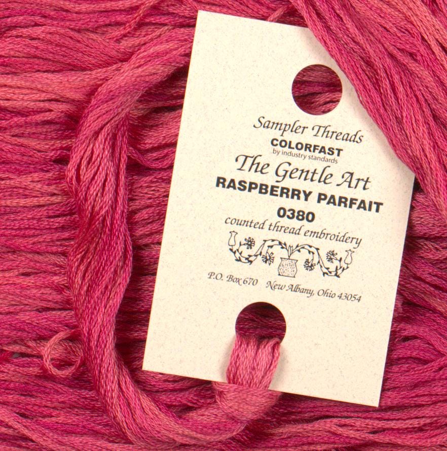 Raspberry Parfait #0380 - The Gentle Art Sampler Threads