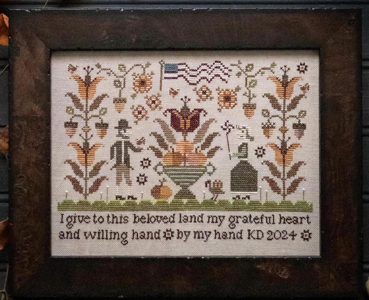 Grateful and Willing by Plum Street Samplers - Cross Stitch Paper Pattern