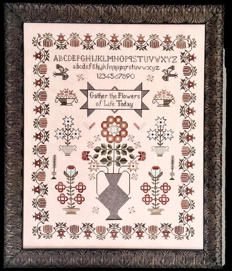 Floral Fantasy by Fox and Rabbit Designs - Cross Stitch Paper Pattern