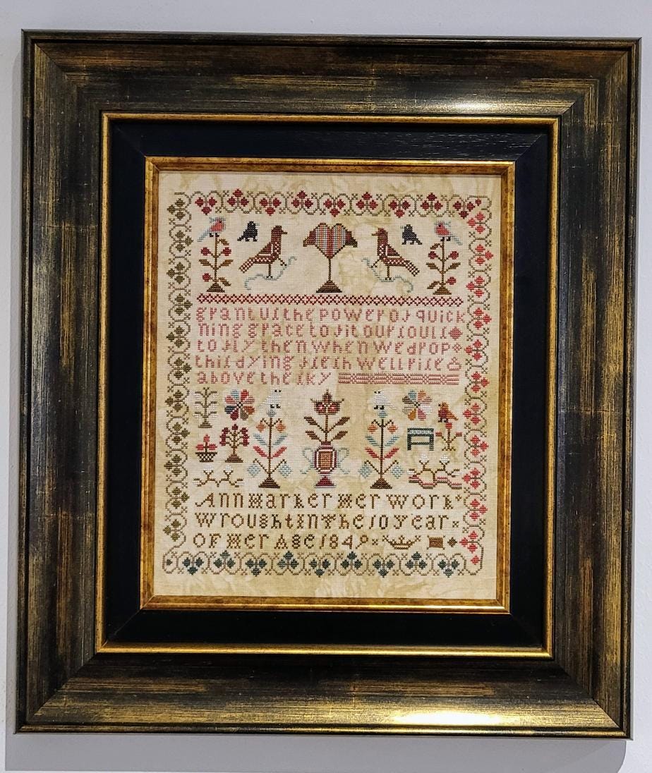 Ann Harker 1849 - Cross Stitch Paper Pattern