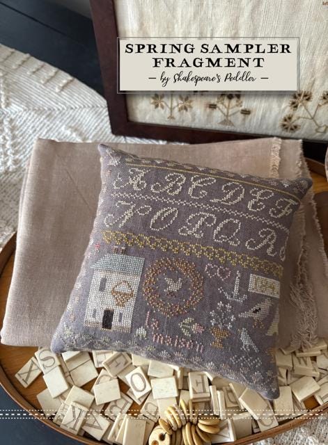 Spring Sampler Fragment by Shakespeare's Peddler - Cross Stitch Paper Pattern