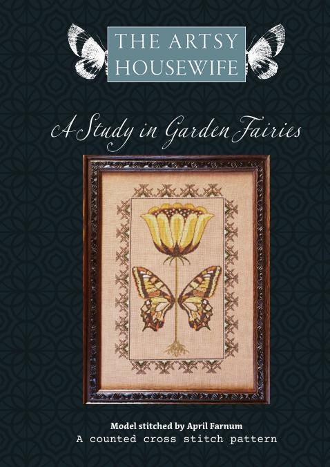 A Study in Garden Fairies by The Artsy Housewife - Cross Stitch Paper Pattern