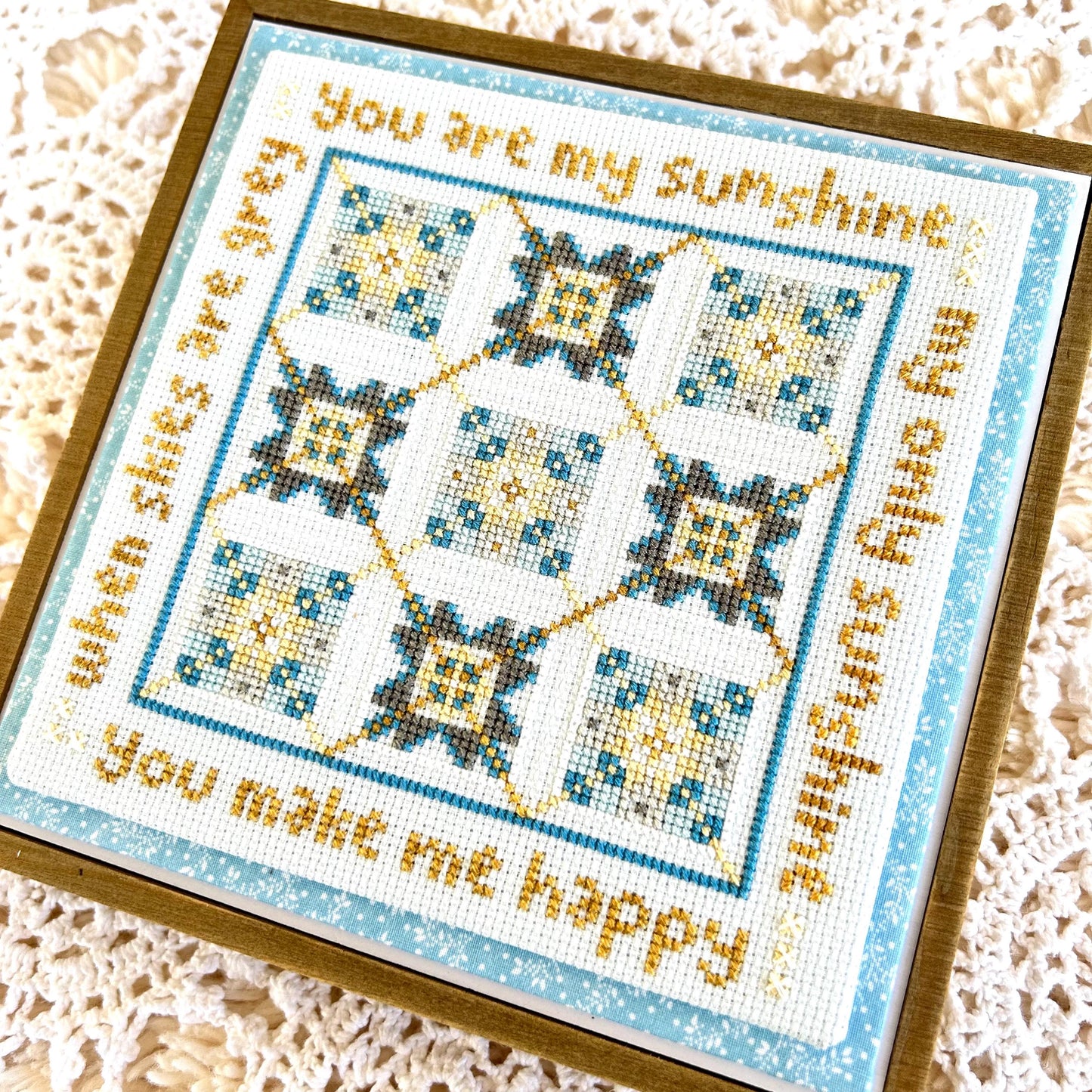 You Are My Sunshine - Cross Stitch Paper Pattern