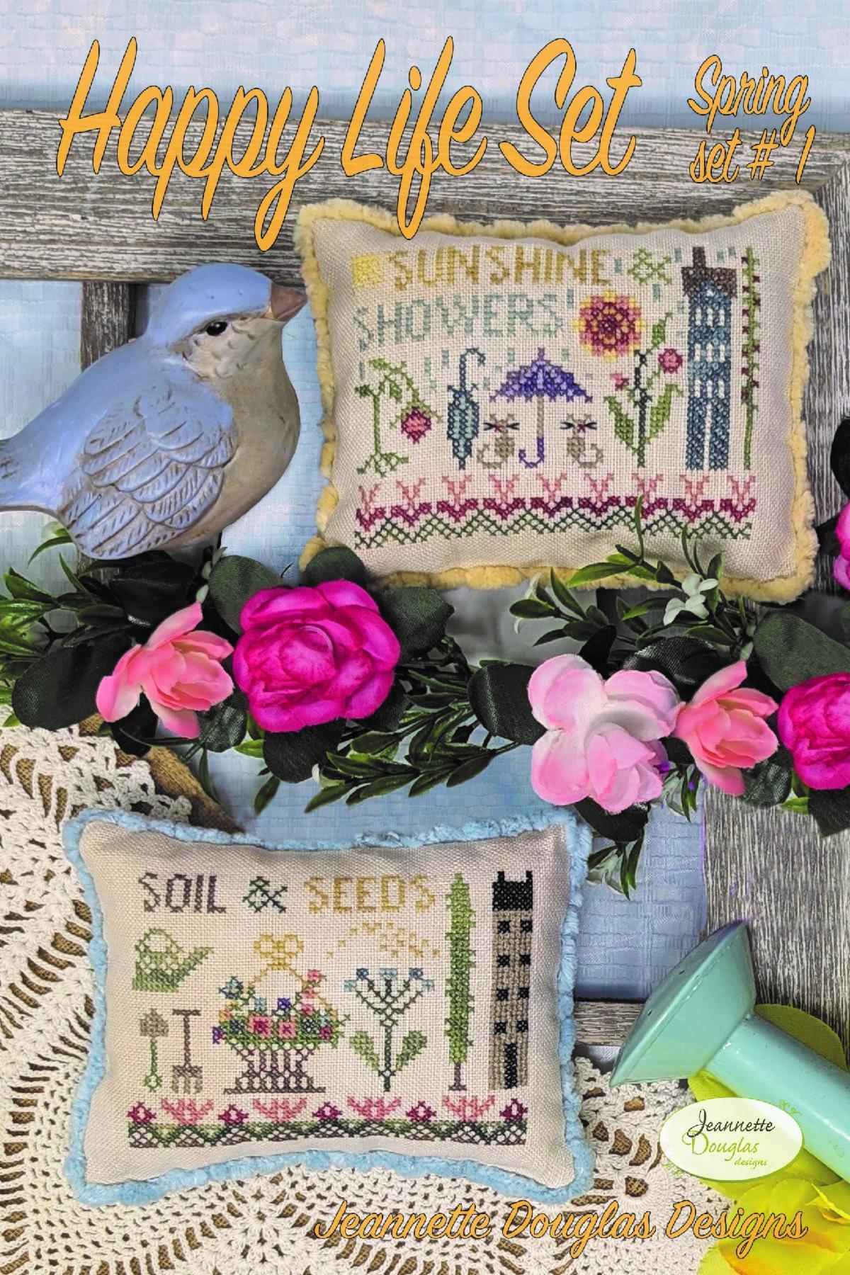 Happy Life Series Spring 1 by Jeannette Douglas - Cross Stitch Paper Pattern