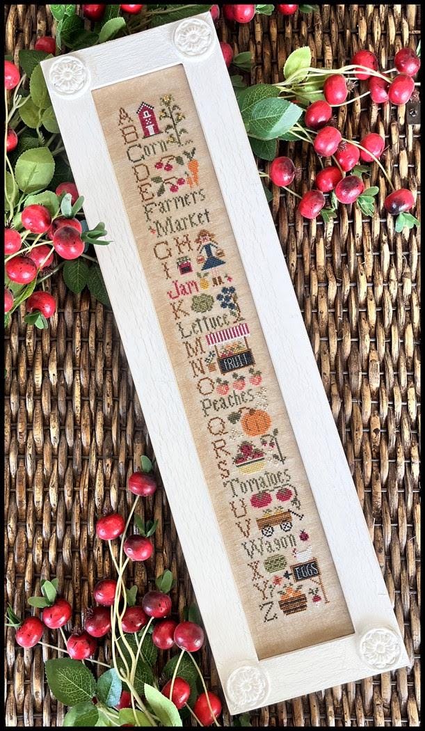 Farmers Market ABCs by Little House Needleworks - Cross Stitch Paper Pattern