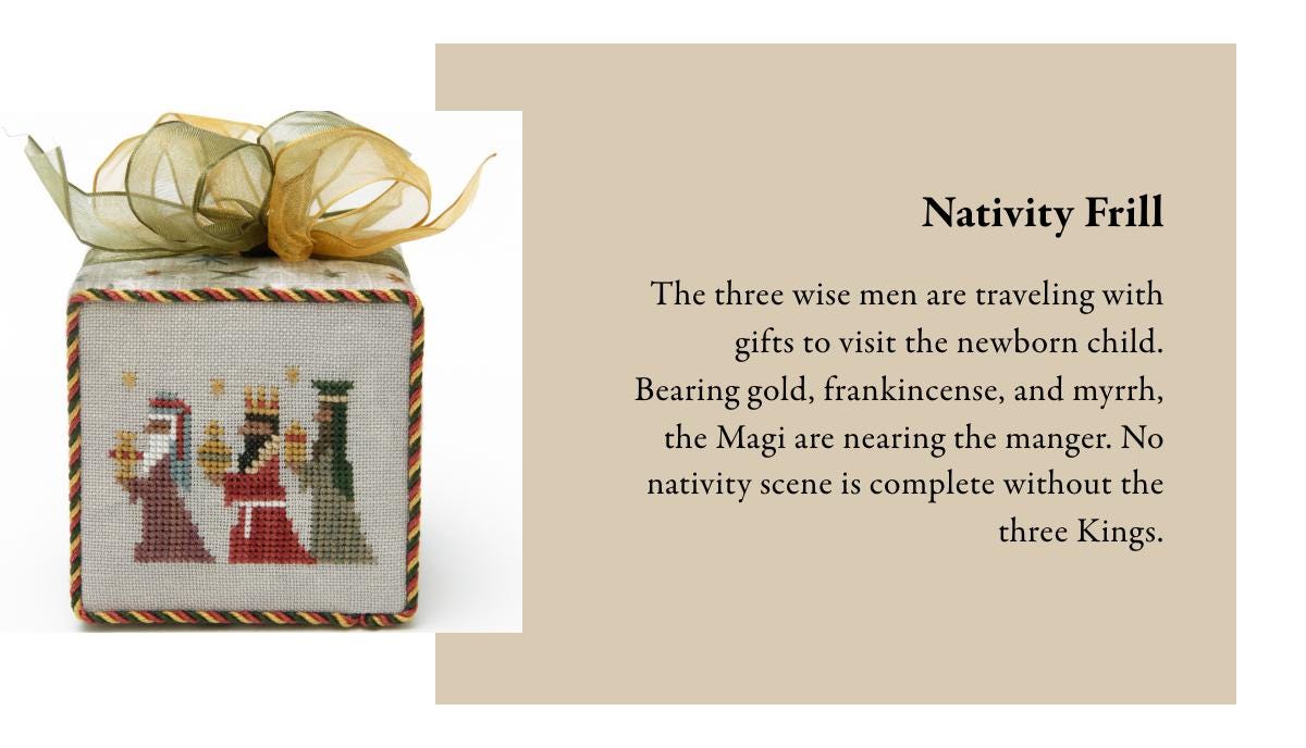 Nativity Frill by Heart in Hand Needleart - Cross Stitch Paper Pattern