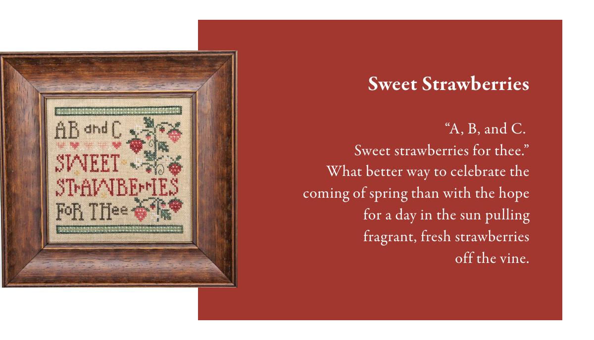 Sweet Strawberries - Cross Stitch Paper Pattern