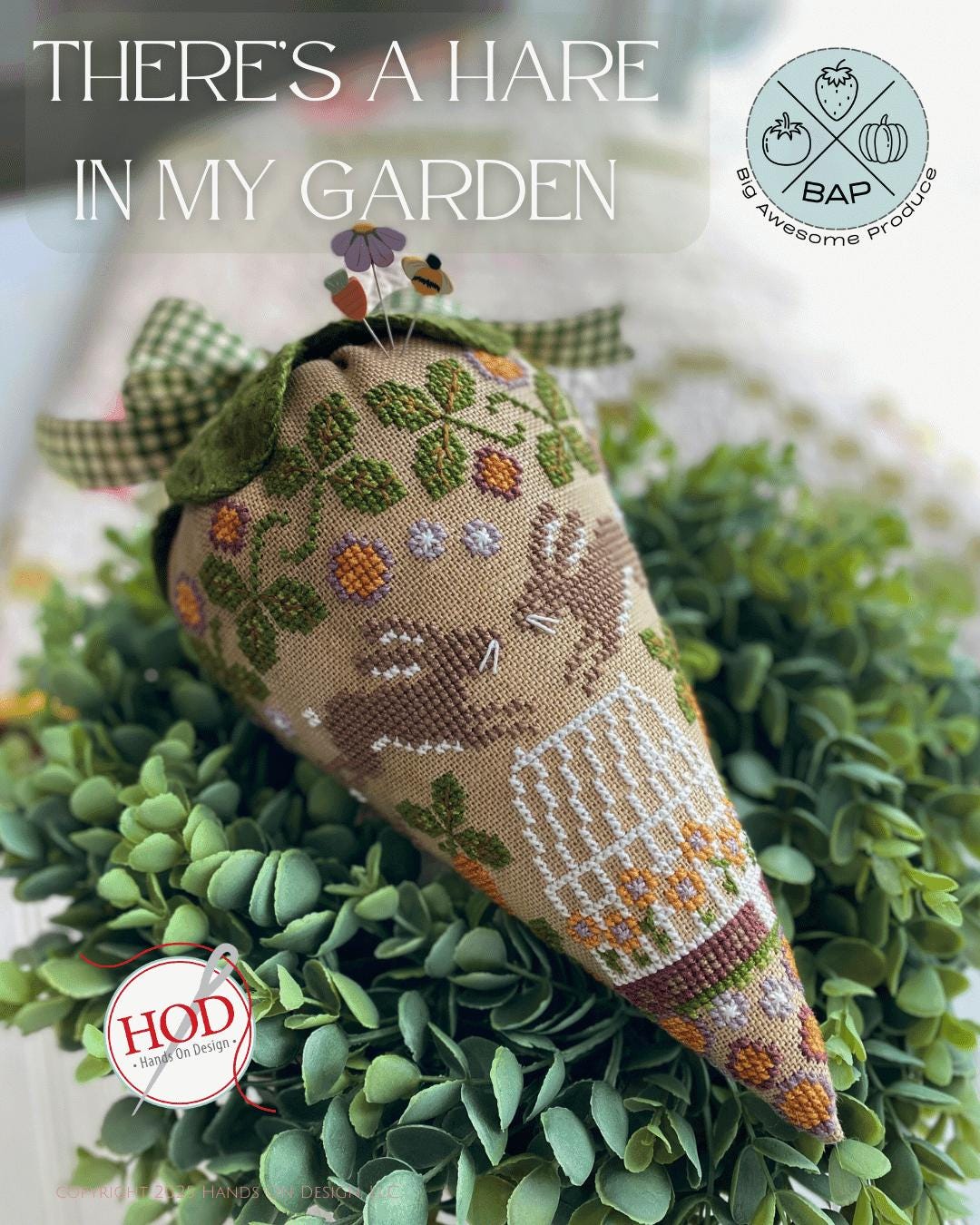 There's a Hare in my Garden - Cross Stitch Paper Pattern