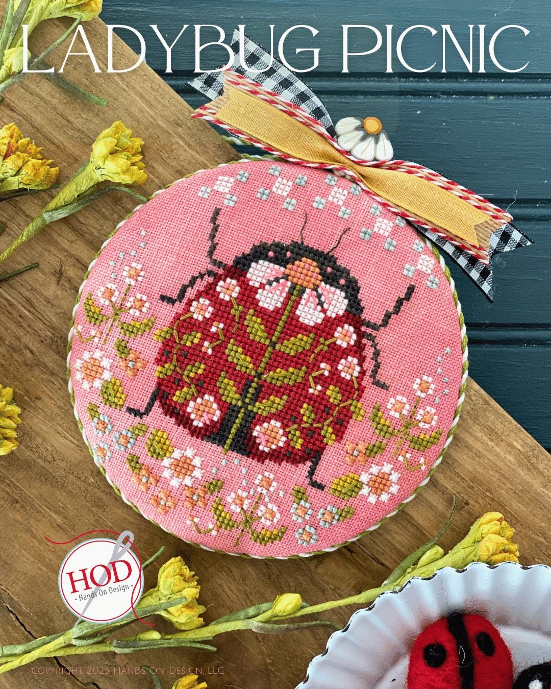 Ladybug Picnic by Hands on Design - Cross Stitch Paper Pattern