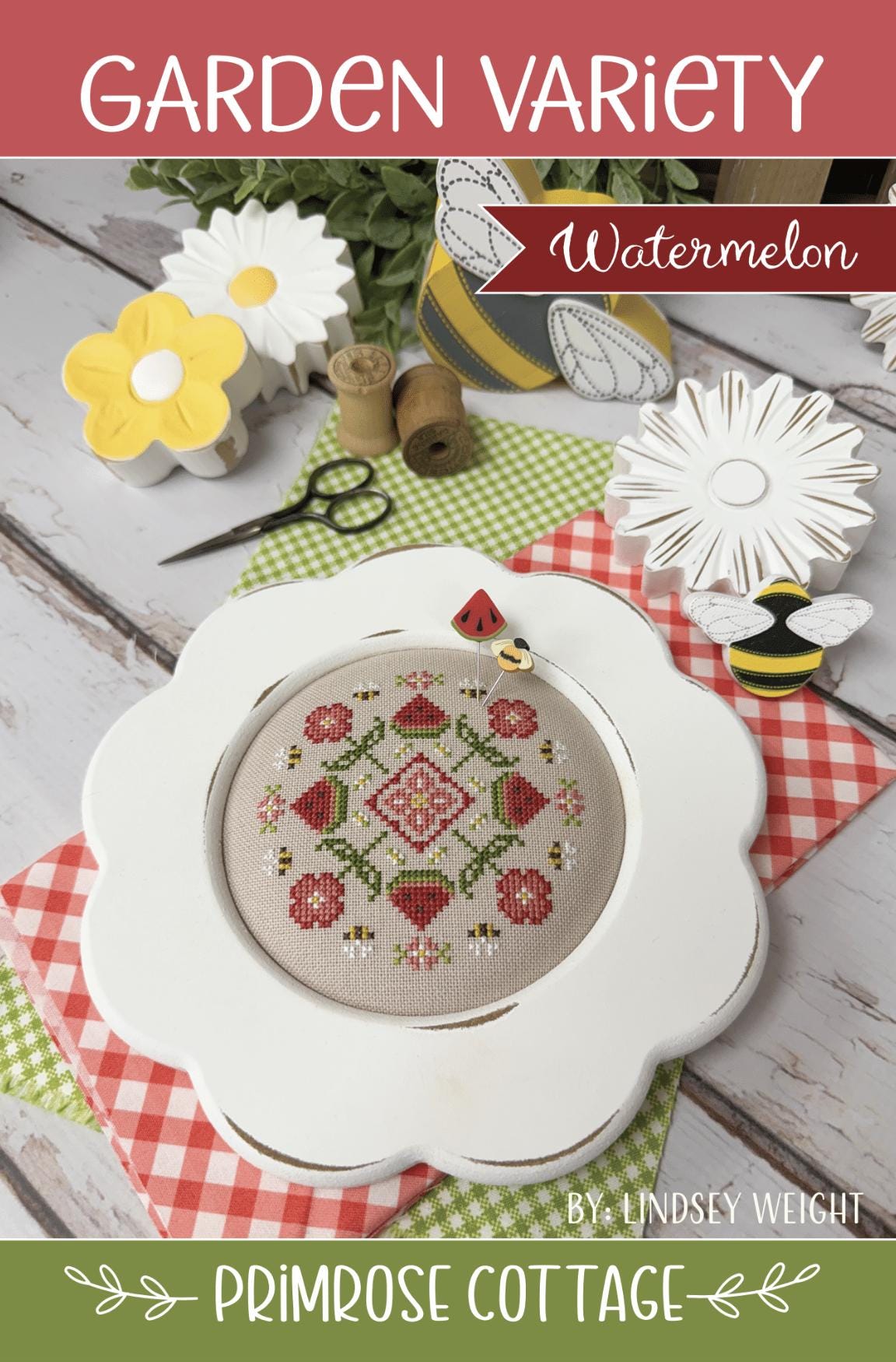 Garden Variety Watermelon - Cross Stitch Paper Pattern