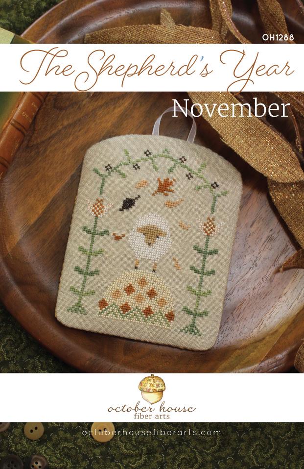 The Shepherd's Year November by October House Fiber Arts - Cross Stitch Paper Pattern