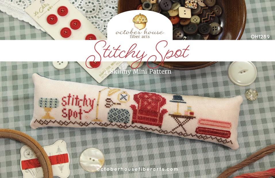 Stitchy Spot by October House Fiber Arts - Cross Stitch Paper Pattern