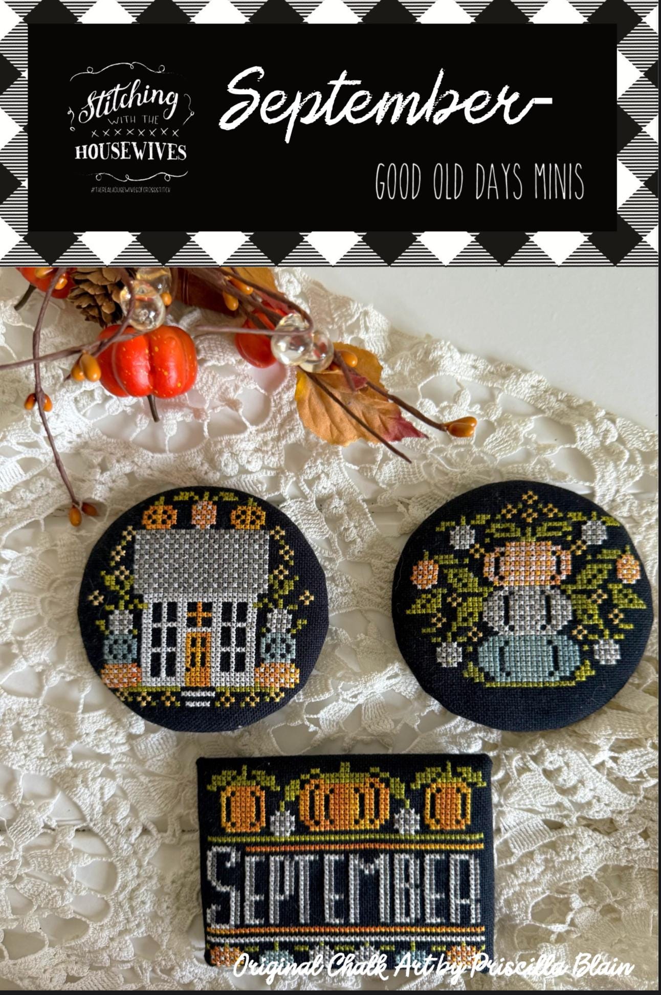 Good Old Days Minis - September - by Stitching with the Housewives - Cross Stitch Paper Pattern