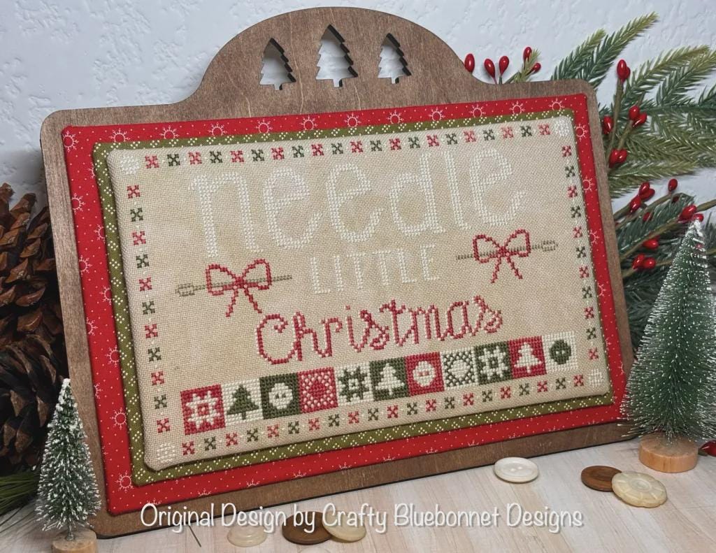 Needle Little Christmas by Crafty Bluebonnet Designs - Cross Stitch Paper Pattern