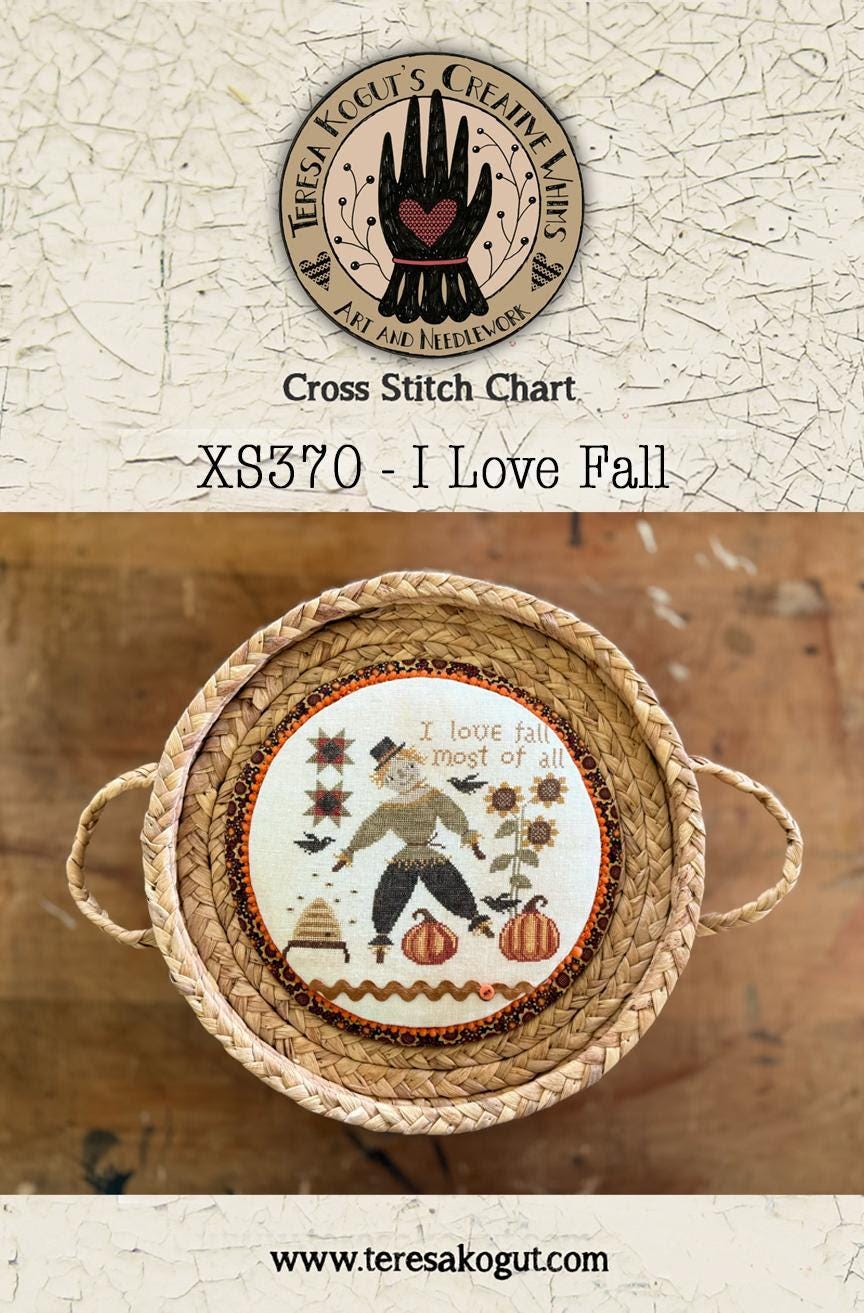 I Love Fall by Teresa Kogut - Cross Stitch Paper Pattern