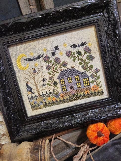 Spooky Mansion by Quaint Rose Needlearts - Cross Stitch Paper Pattern