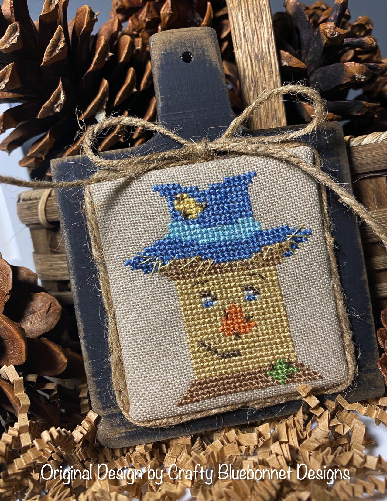 Scarecrow Spool by Crafty Bluebonnet Designs - Cross Stitch Paper Pattern