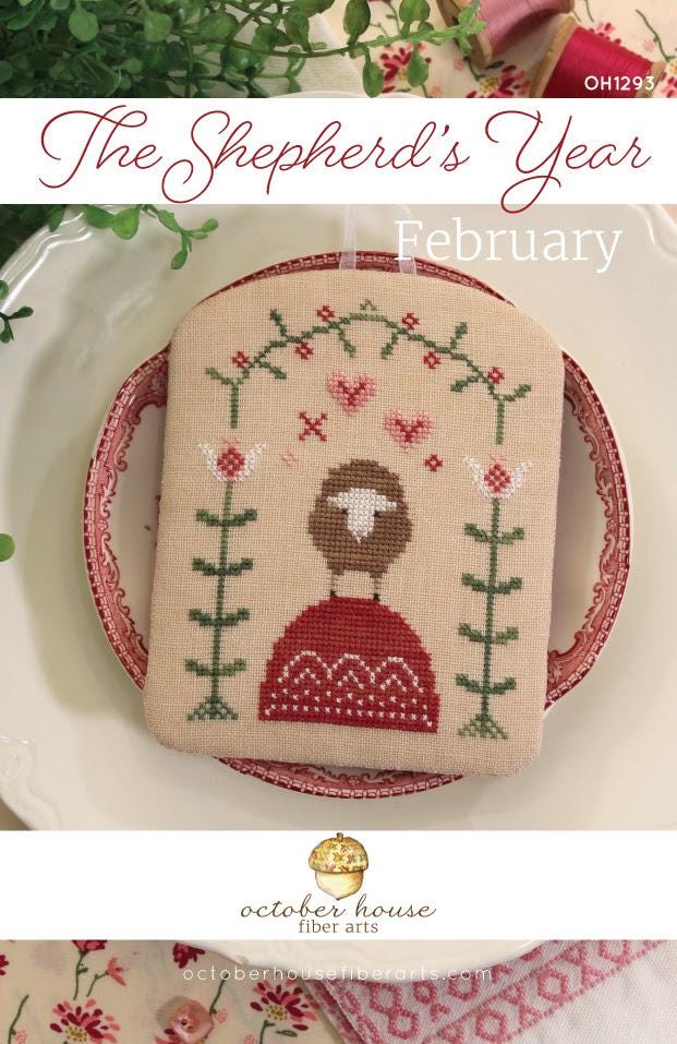 The Shepherd's Year February by October House Fiber Arts - Cross Stitch Paper Pattern
