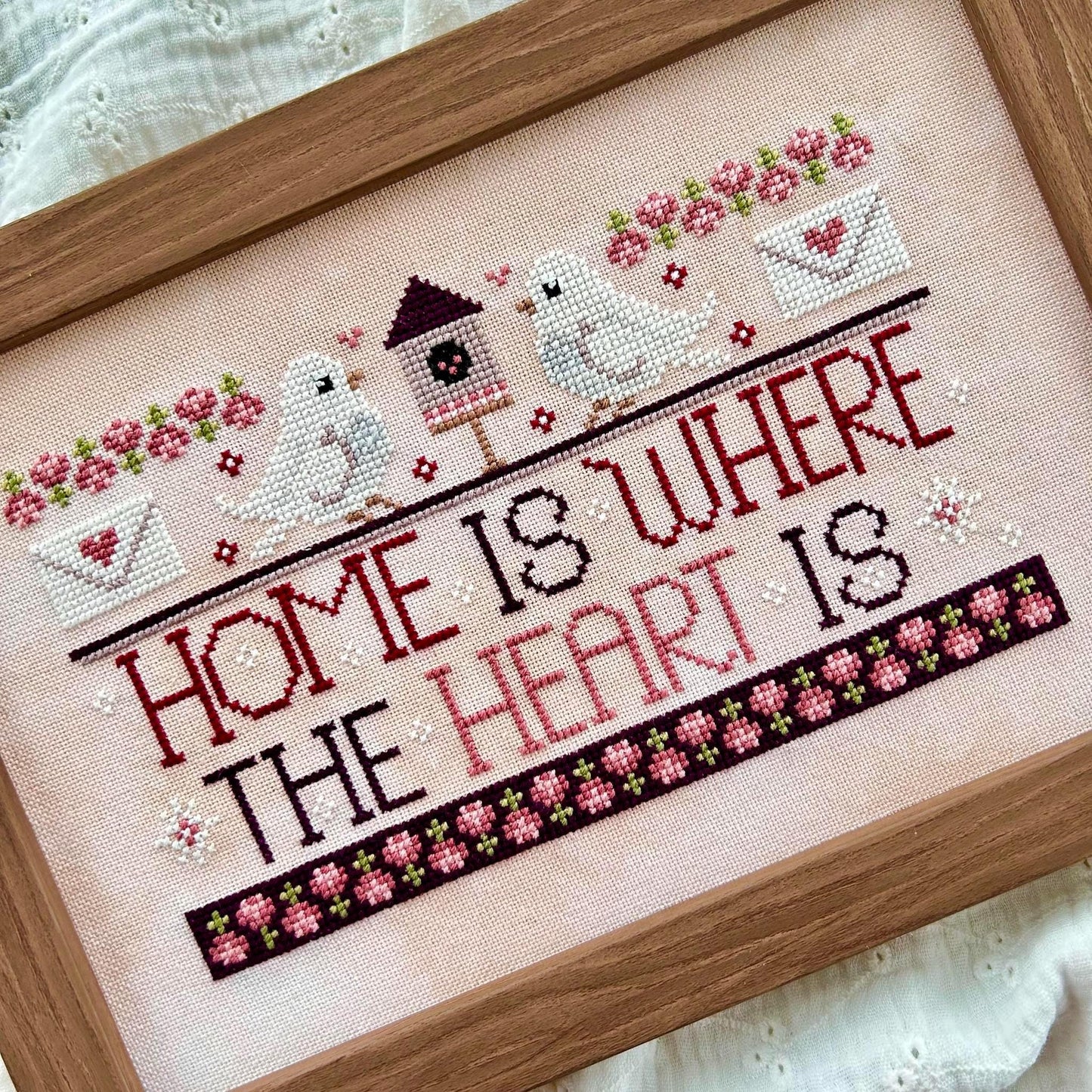WordyBirds February - Cross Stitch Paper Pattern