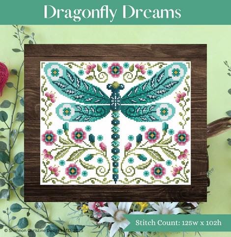 Dragonfly Dreams by Shannon Christine Designs - Cross Stitch Paper Pattern