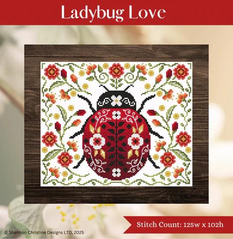 Ladybug Love - Cross Stitch Paper Pattern