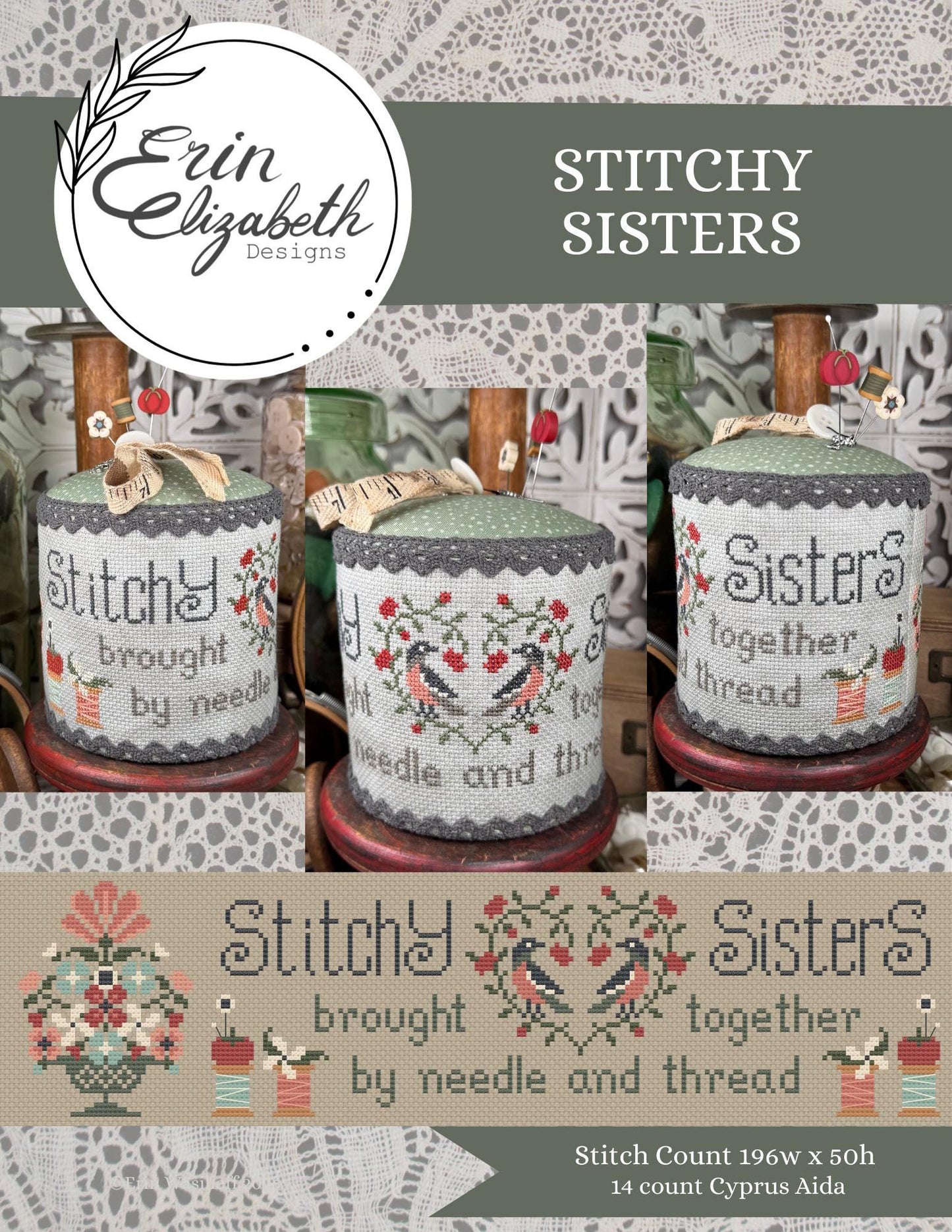 PREORDER! Stitchy Sisters by Erin Elizabeth Designs - 2026 Nashville Needlework Market