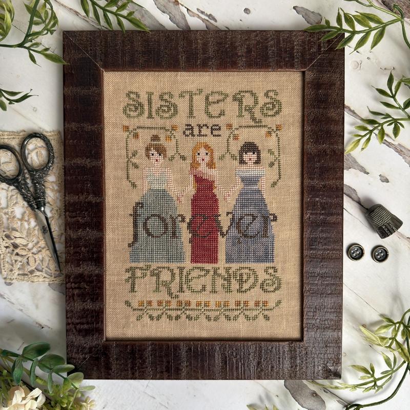 Sisters Are Forever Friends - Cross Stitch Paper Pattern