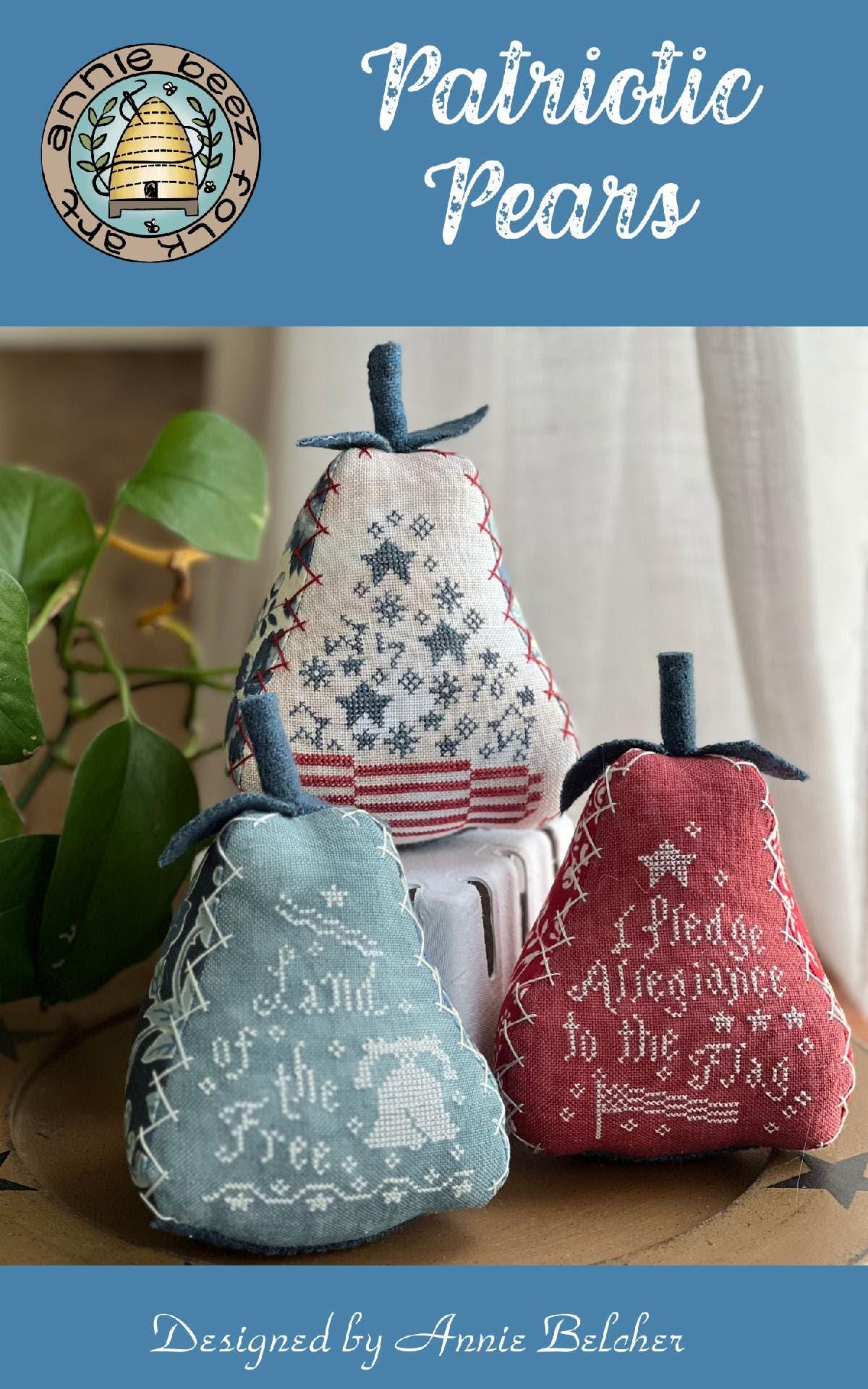PREORDER! Patriotic Pears - 2026 Nashville Needlework Market