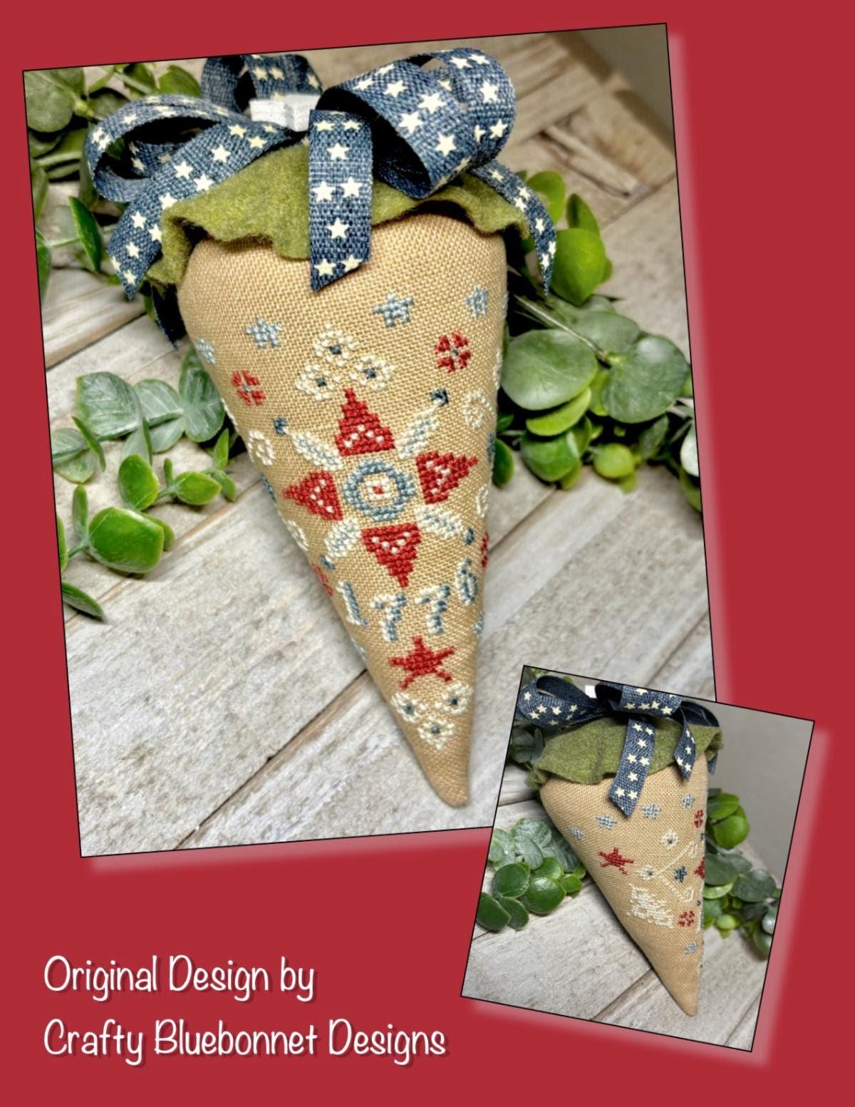 Patriotic Berry - Cross Stitch Paper Pattern