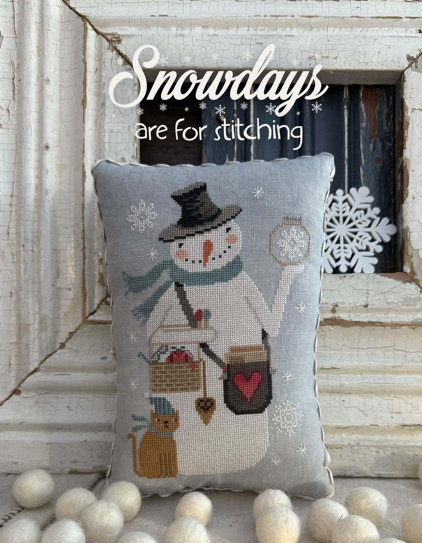 Hello Winter Booklet - Cross Stitch Paper Pattern