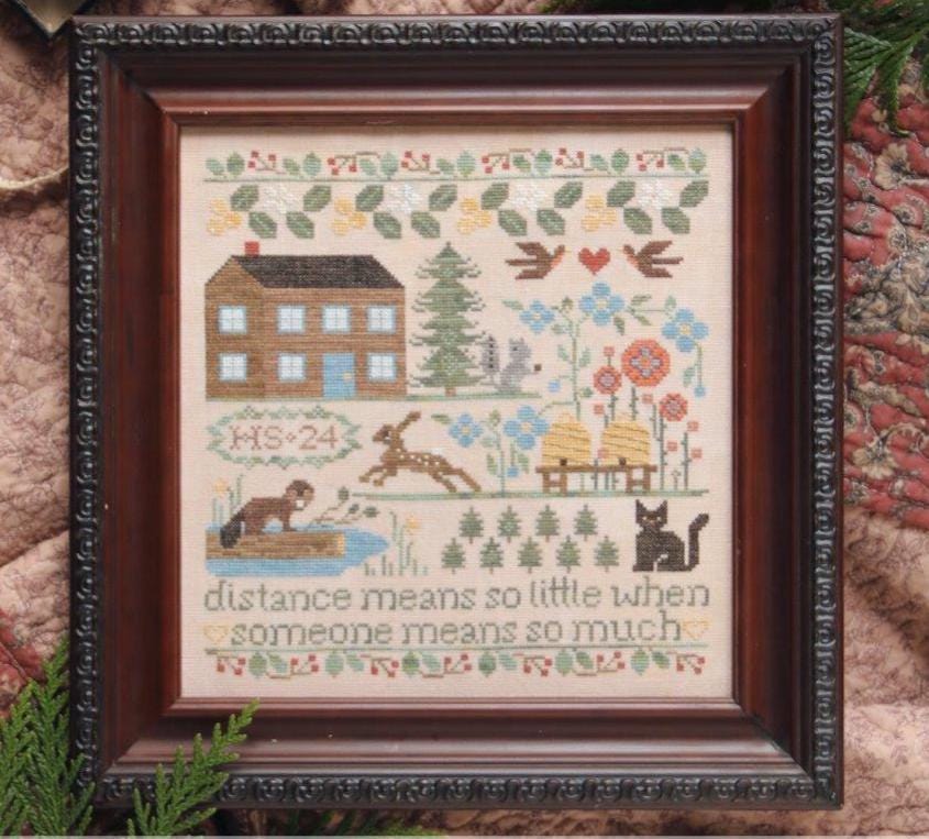 Across The Miles by Heartstring Samplery - Cross Stitch Paper Pattern