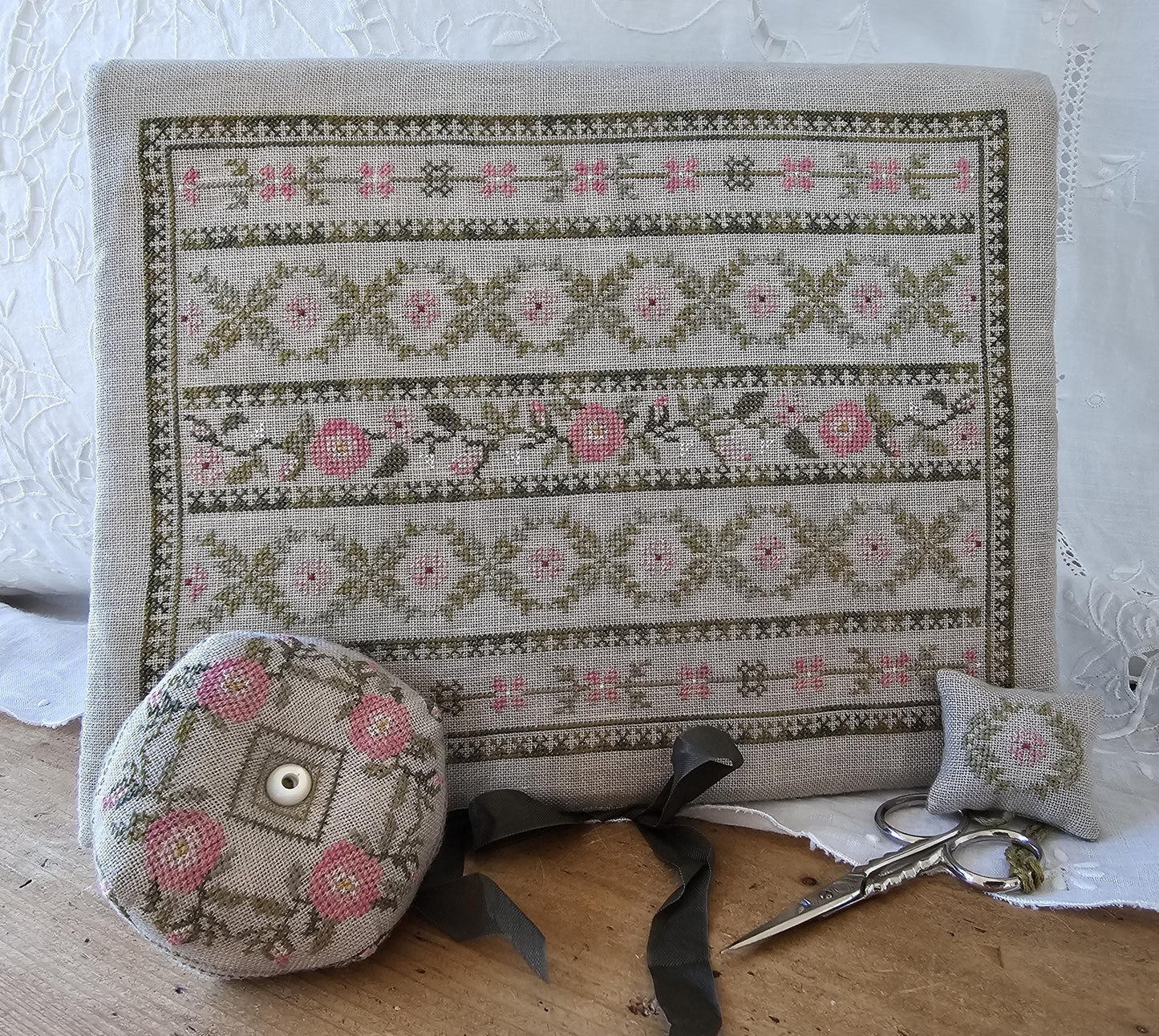 PREORDER! Peony Pocket by Samplers Not Forgotten - 2026 Nashville Needlework Market