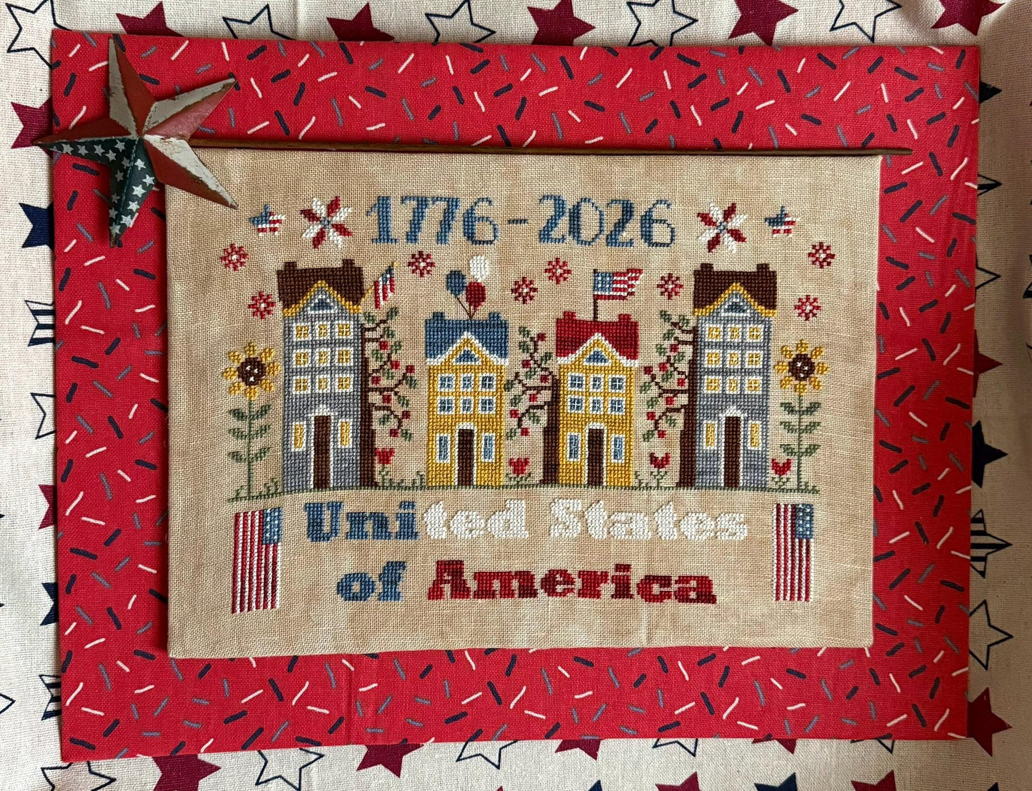1776-2026 - Cross Stitch Paper Pattern